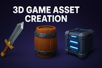 create 3d game assets for you