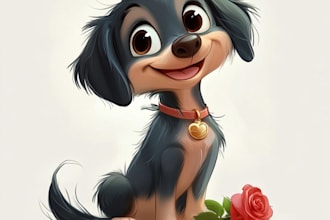 customize your group or family portrait in disney style