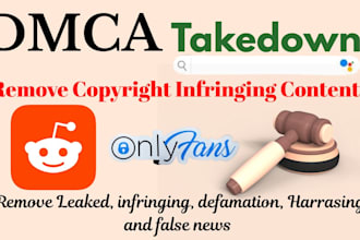 send dmca takedown notice to remove copyright and leaked content from reddit