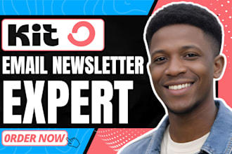 design convertkit newsletter template kit landing page setup kit email sequence