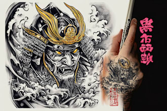 draw amazing japanese oriental tattoo