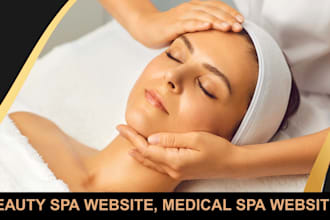 design medical spa website, skin care, beauty spa website