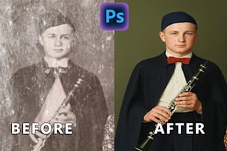restore old photos in 24 hours