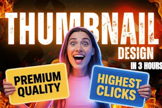 create viral catchy attractive scroll stop best clickbait amazing thumbnail