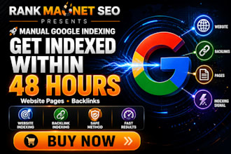 index your website and backlinks on google within 48 hours