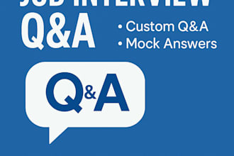 prepare custom job interview q and a