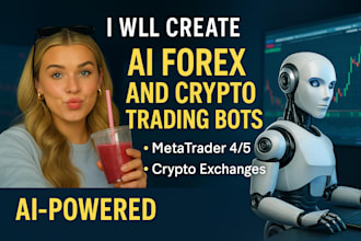 create ai forex and crypto trading bots for metrader4 or 5 and crypto exchanges