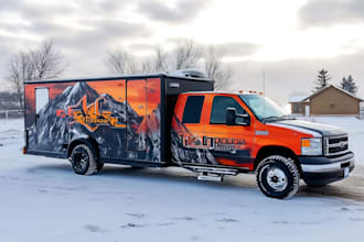 design a custom vehicle wrap, cars, pickups, trailers, etc