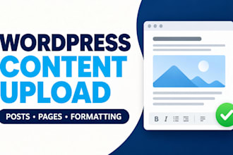 upload and format wordpress blog posts and website content