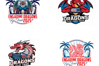 design a professional modern dragon logo