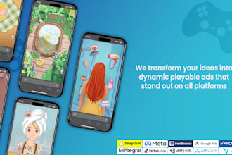 develop unity playable ads, html5 web game, facebook game