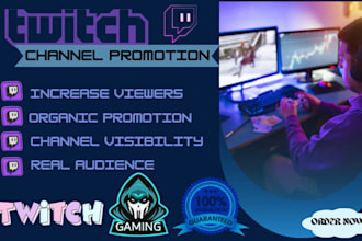 do twitch channel promotion and promote twitch live stream