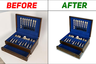 professionally remove background and enhance product photos