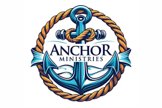design  a professional anchor logo for your brand