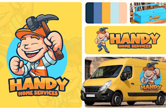 create professional character, mascot, cartoon logo in 1 day