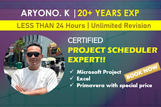 be your expert in project schedule planning and control