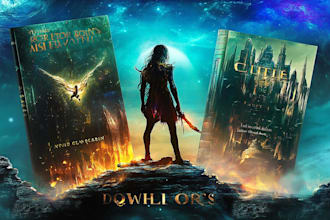 make your fantasy and minimal creative kindle book cover