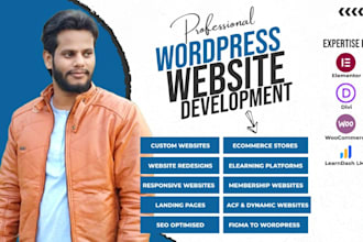 build a modern and responsive wordpress business website with elementor or divi