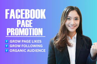do organic facebook page and group promotion