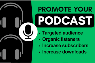 grow 500k spotify podcast UK, USA downloaders, apple podcast, podcast promotion