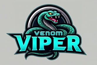 design outstanding venom viper mascot logo  with express delivery