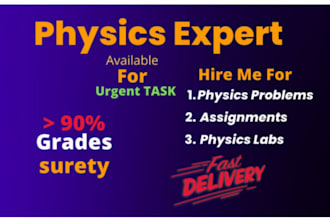 do physics labs, problems, projects, assessment and physics tutoring