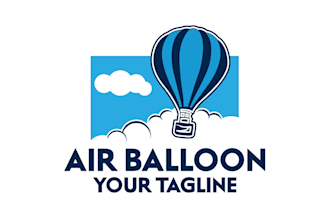 create modern balloon logo