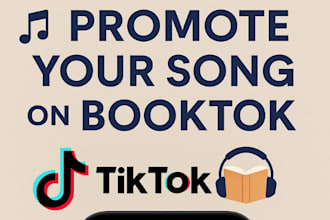 rank and promote your song on my booktok tiktok account