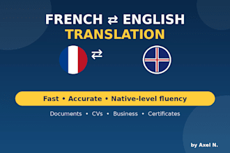 translate french to english or english to french documents