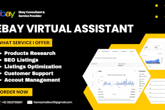 be your ebay virtual assistant, dropshipping expert, ebay listing specialist