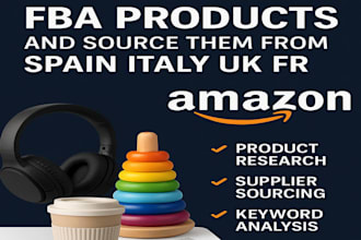 find research best amazon fba products and source them from spain italy UK fr