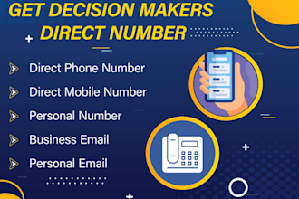 direct phone number personal mobile number contact list building b2b lead gen