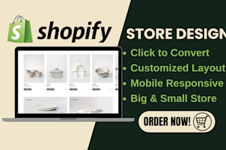 build shopify store shopify website shopify dropshipping store