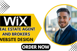 design real estate agent website brokers idx mls integration with wix website