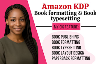 typesetting, book layout and manuscript formatting of novel or nonfiction