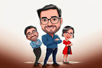 draw amazing cartoon caricature potrait for you