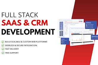 be full stack saas and crm developer for your agency