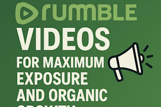 promote your rumble videos for maximum exposure and organic growth