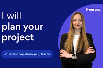 plan your project as a certified project manager by fiverr pro