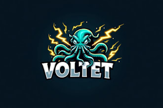 make an amazing volt kraken mascot logo for you with express delivery