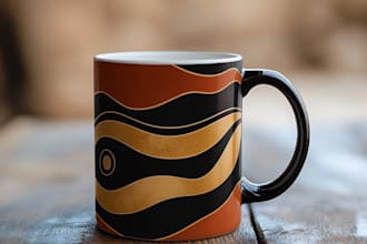 create coffee mug design for your pod business