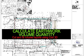 calculate earthwork volume quantity using civil 3d surfaces