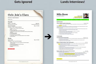 professionally write or optimize your resume and linkedin profile
