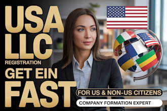 do US llc registration USA business registration ein for US and non US citizen