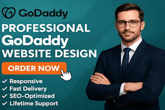 design or redesign godaddy website professionally within 48
