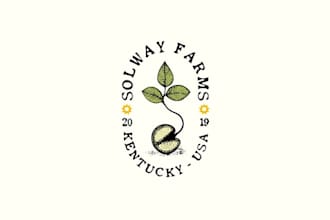 design a dynamic friendly logo for small humble family farm