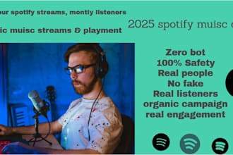 setup ads campaign to increase monthly listeners to spotify billboard charts