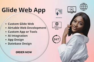 develop appsheet, glide app, airtable, softr professionally