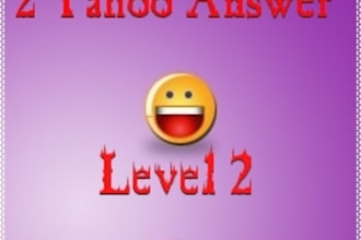give You 2 Yahoo Answer Account Level 2 Account + 4 Yahoo Answer Training Video