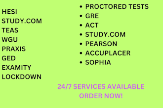 do sat lsat wgu hesi teas clep sophia accuplacer gre proctoru examity lockdown